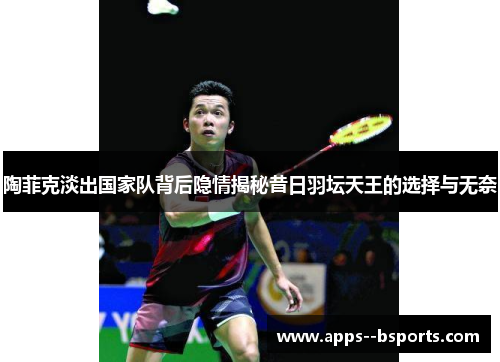 陶菲克淡出国家队背后隐情揭秘昔日羽坛天王的选择与无奈 陶菲克淡出国家队背后隐情揭秘昔日羽坛天王的选择与无奈